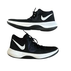 Nike Air Precision 2 Men's Basketball Shoe Black and White